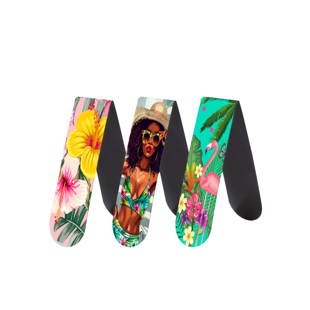 Summer Paradise Magnetic Bookmark 3-PK
