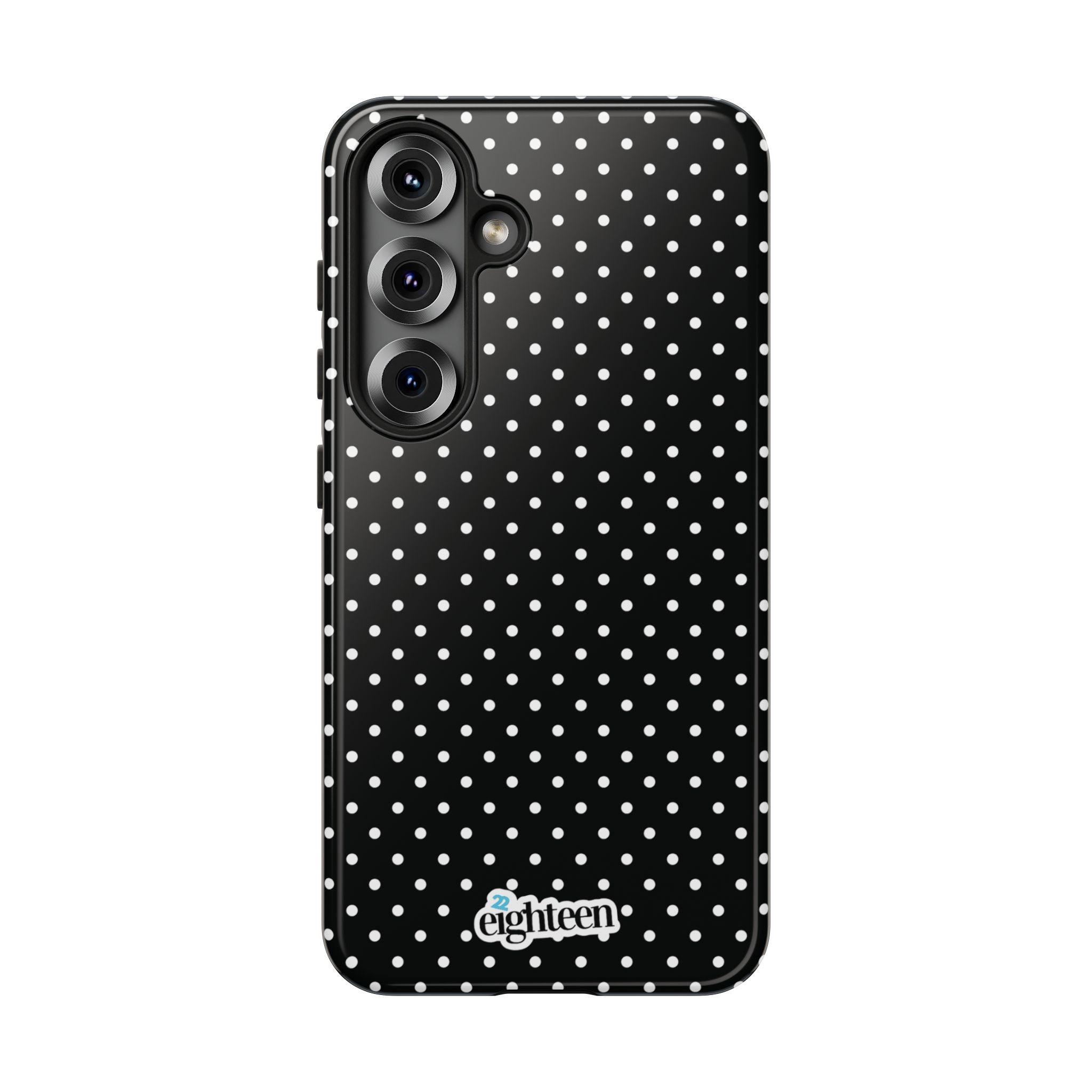 Black Dotty Tough Phone Case