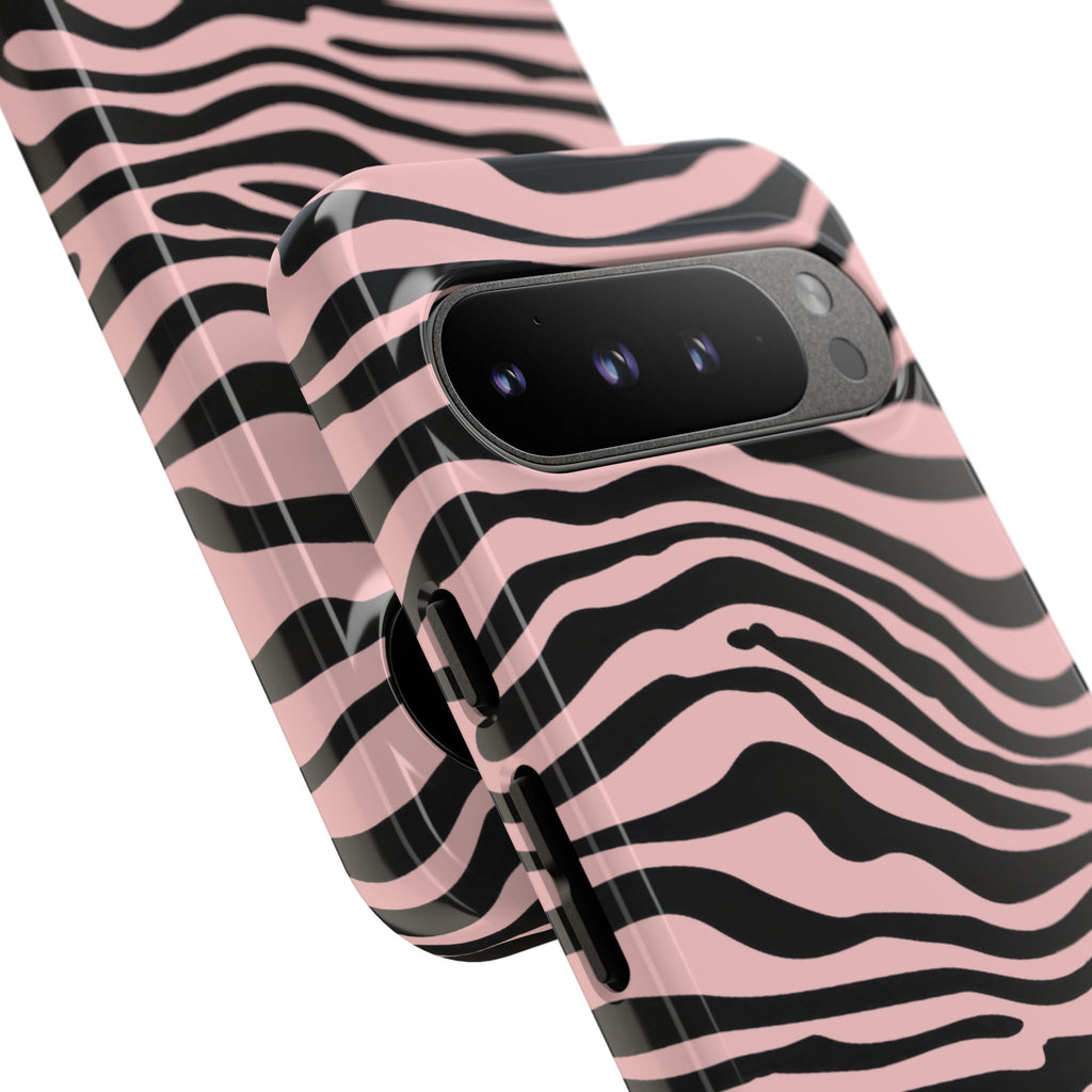 Pink Saharan Stripe Tough Phone Case