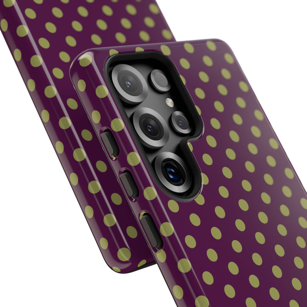 Deep Burgundy & Acacia Dot Theory Phone Case