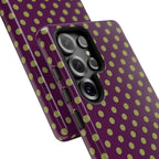 Deep Burgundy & Acacia Dot Theory Phone Case