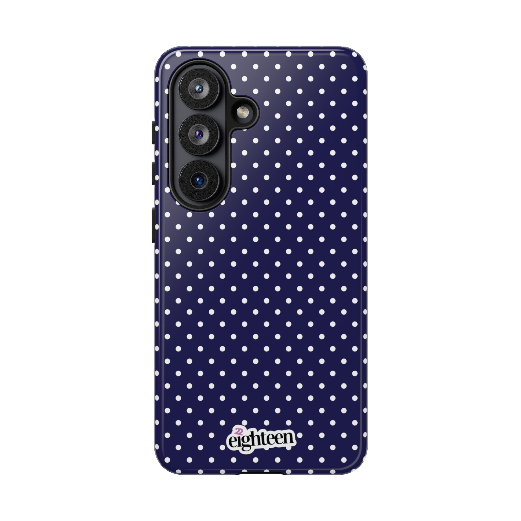 Deep Blue Dotty Tough Phone Case