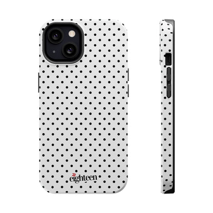White Dotty MagSafe Tough Case
