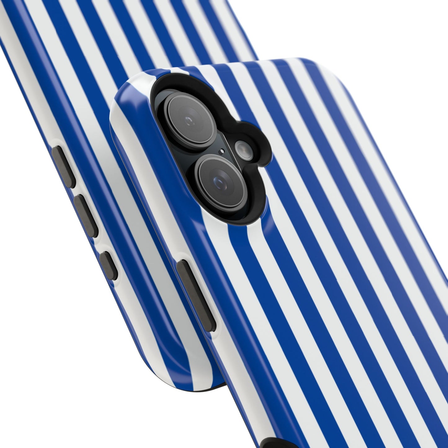 Royal Blue & White Sorority Stripe MagSafe Tough Case
