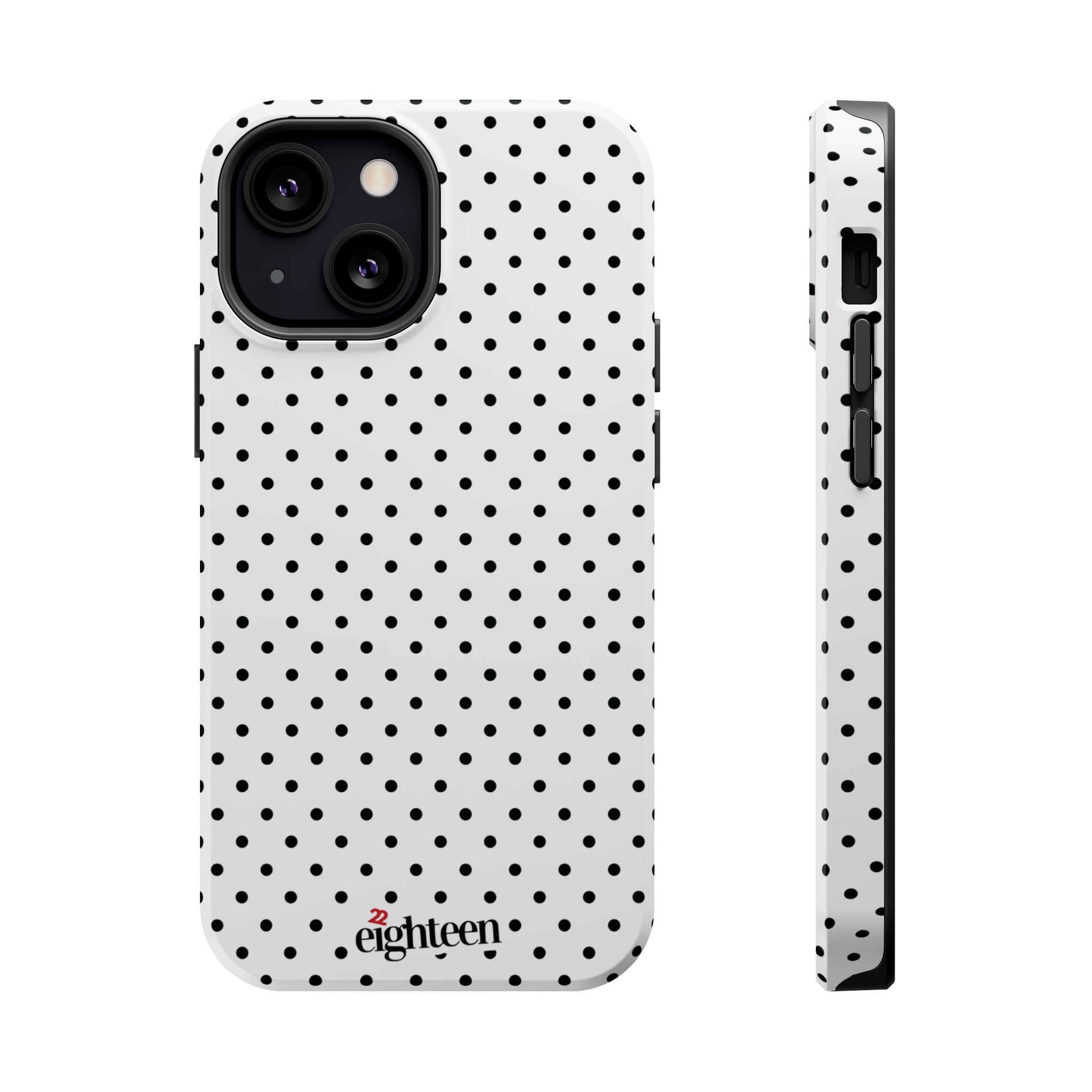 White Dotty MagSafe Phone Case