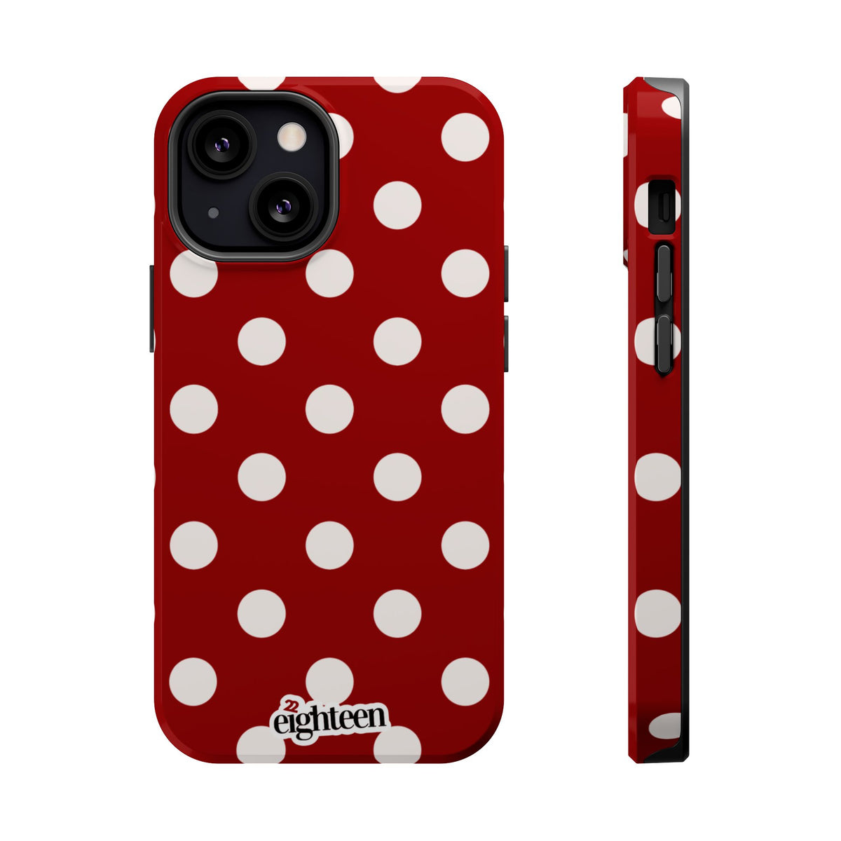 Crimson & Cream Dot Theory MagSafe Phone Case