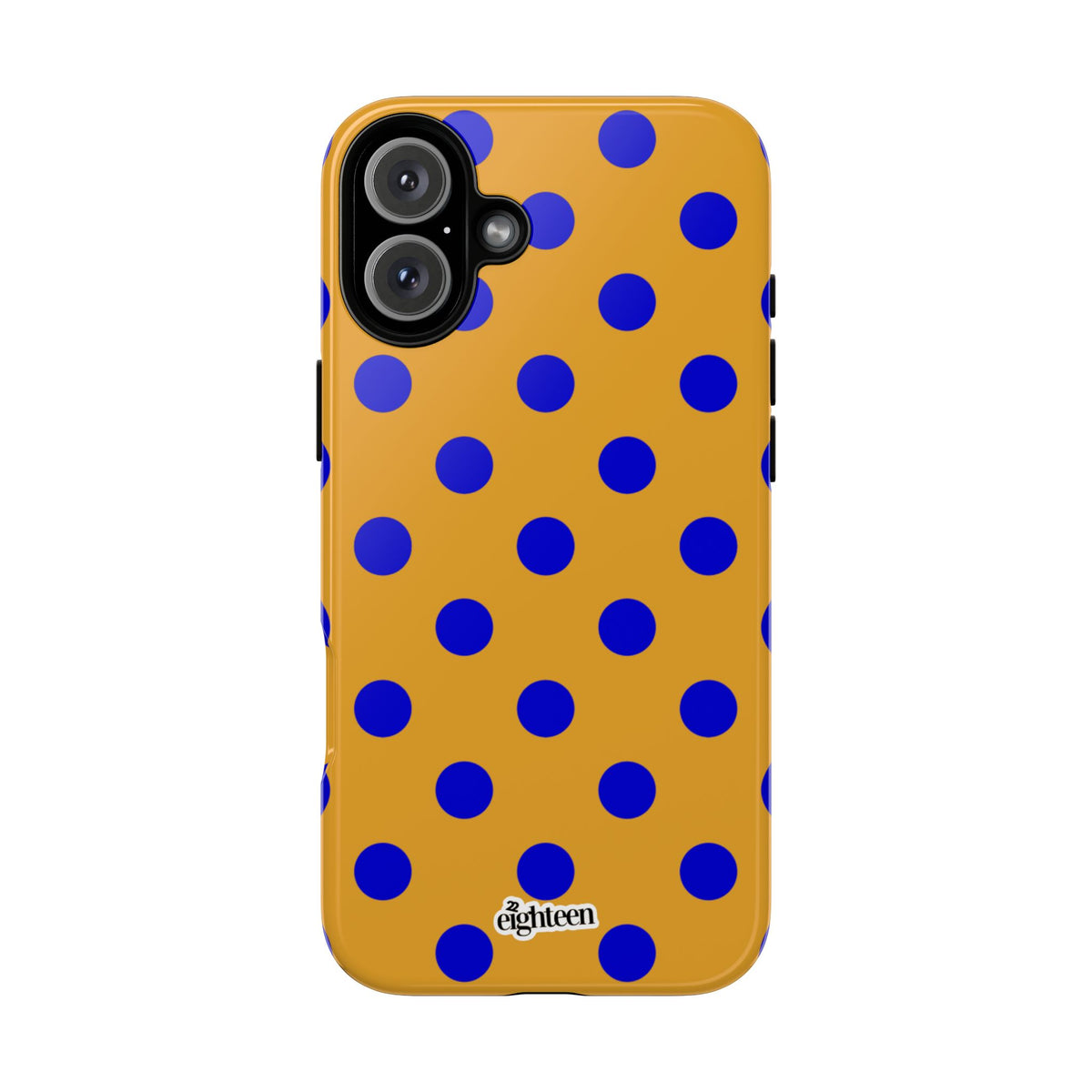 Royal Blue & Gold Dot Theory Phone Case