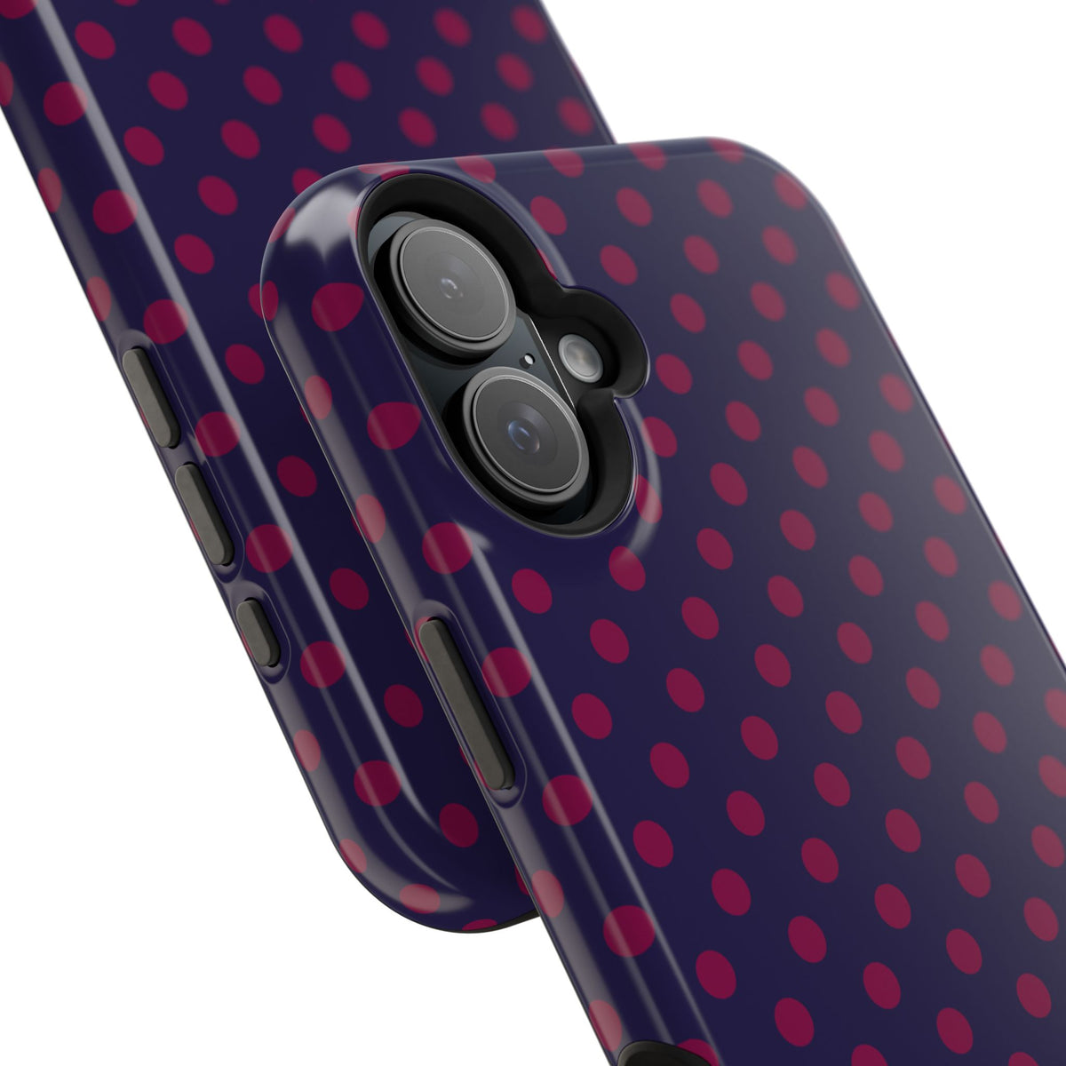 Night Blue & Burgundy Dot Theory MagSafe Phone Case