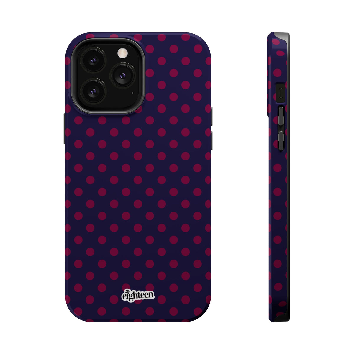 Night Blue & Burgundy Dot Theory MagSafe Tough Case