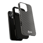 Charcoal Dotty Tough Phone Case