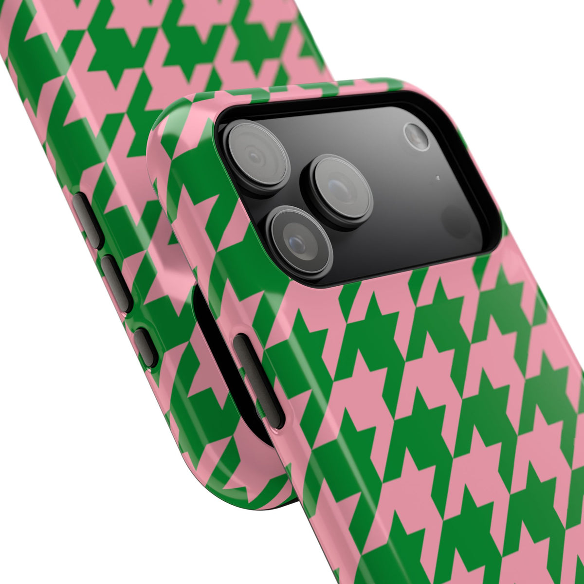 Pink Salmon & Apple Green Staccato MagSafe Phone Case