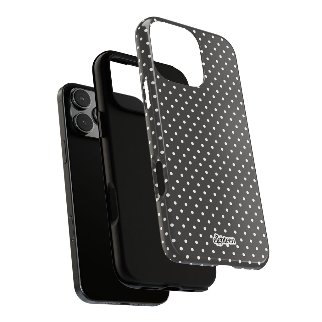 Charcoal Dotty Phone Case
