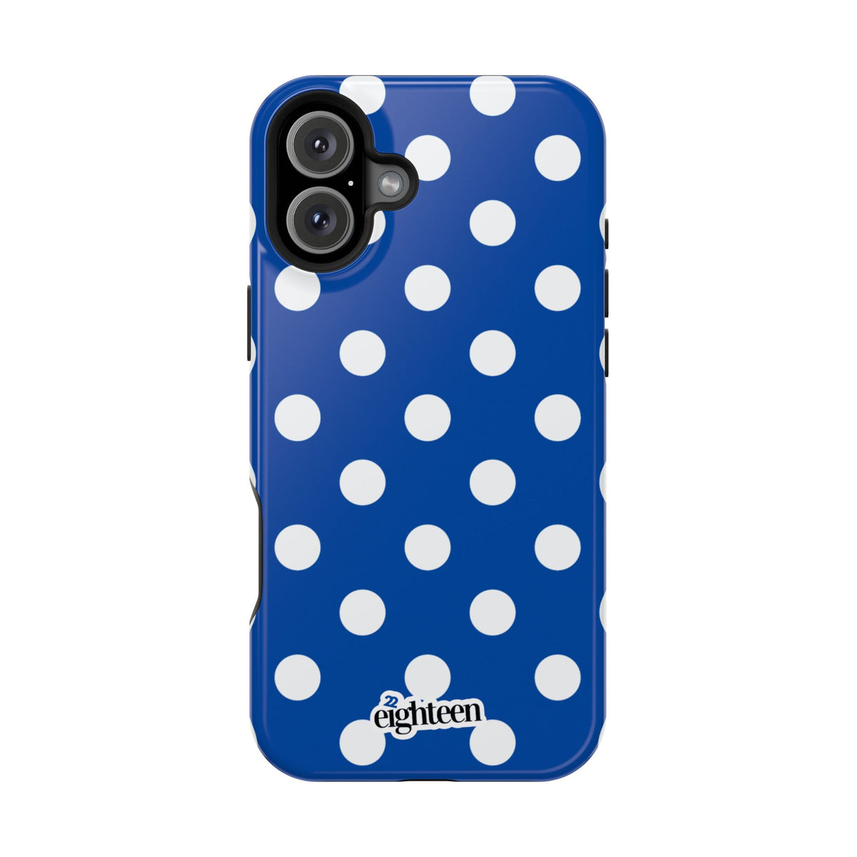 Royal Blue & White Dot Theory MagSafe Phone Case