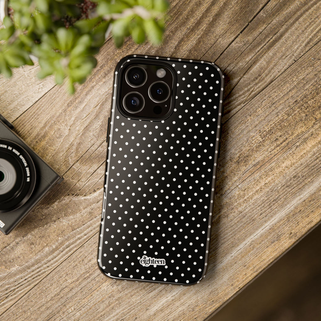 Black Dotty Phone Case