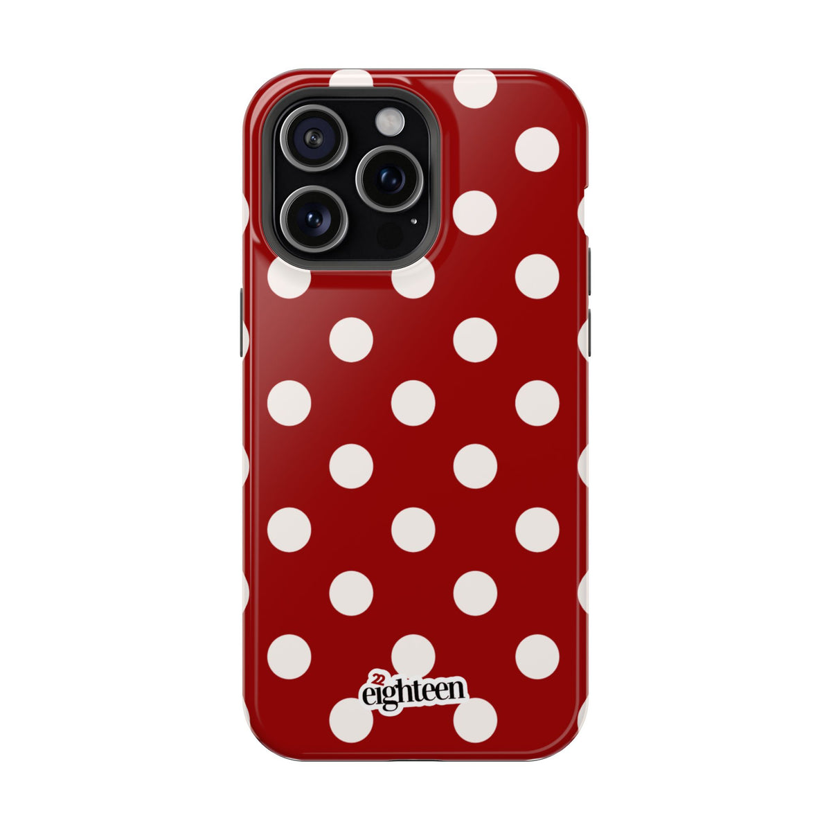 Crimson & Cream Dot Theory MagSafe Phone Case