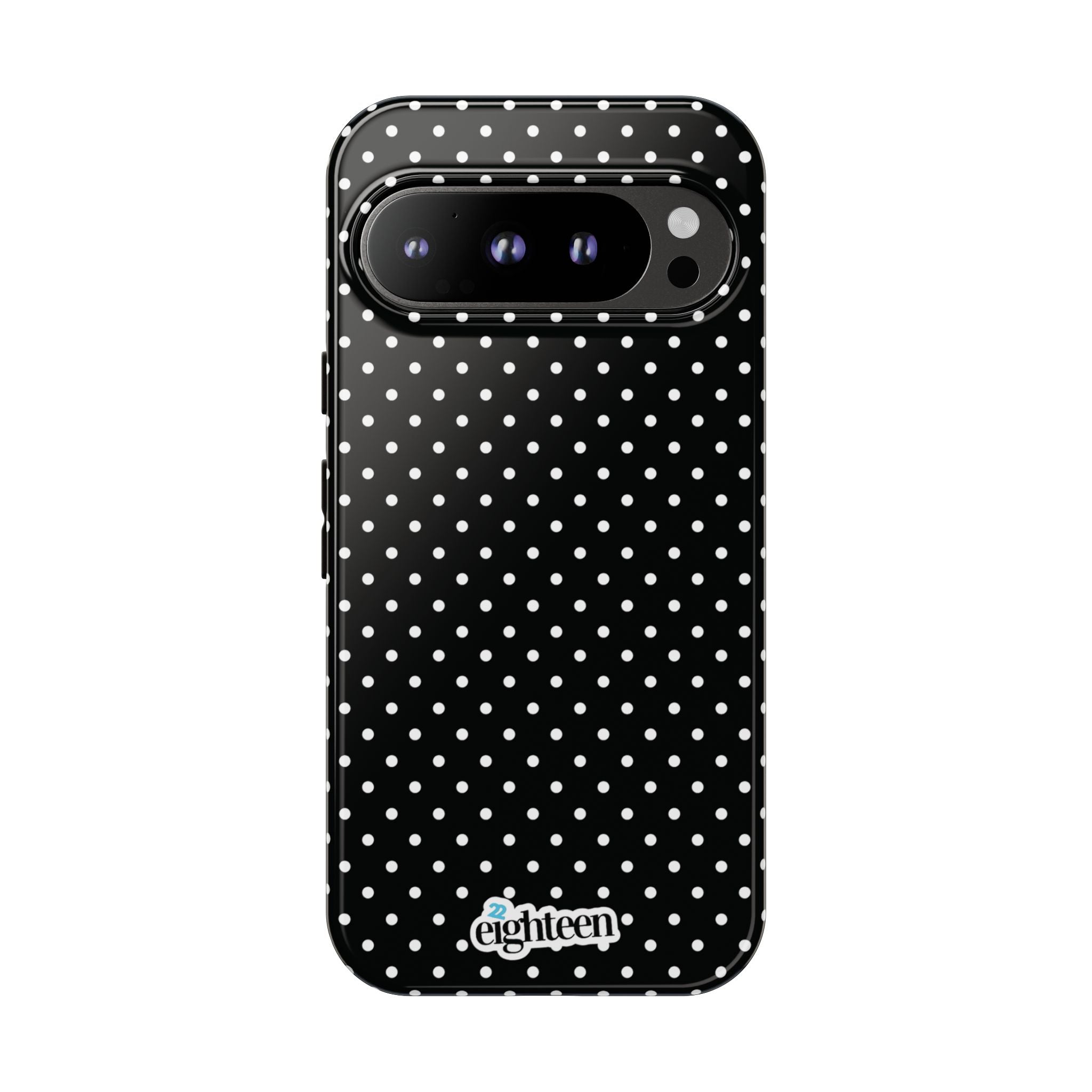 Black Dotty Tough Phone Case