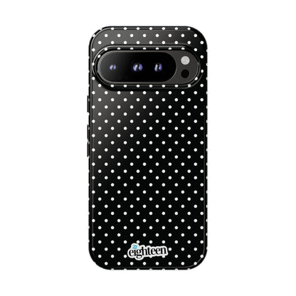 Black Dotty Tough Phone Case