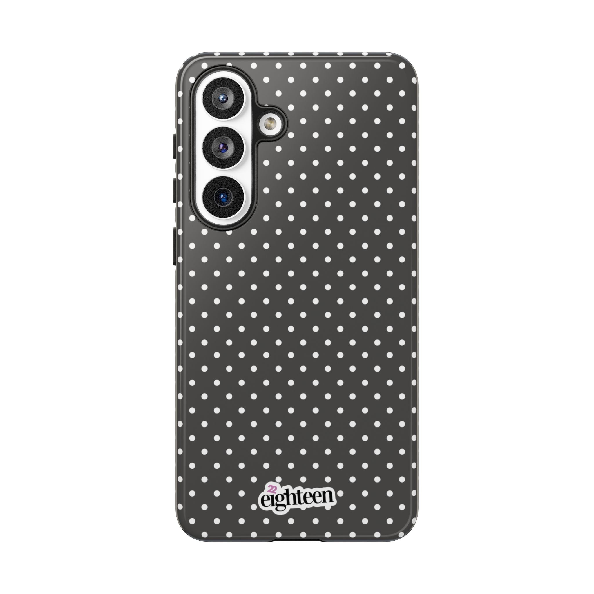 Charcoal Dotty Tough Phone Case