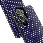 Deep Blue Dotty Tough Phone Case