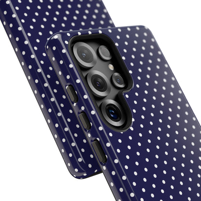 Deep Blue Dotty Tough Phone Case