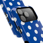 Royal Blue & White Dot Theory MagSafe Phone Case