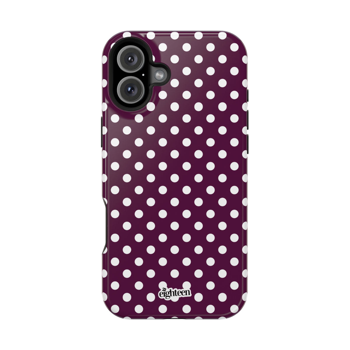 Maroon & White Dot Theory MagSafe Tough Case