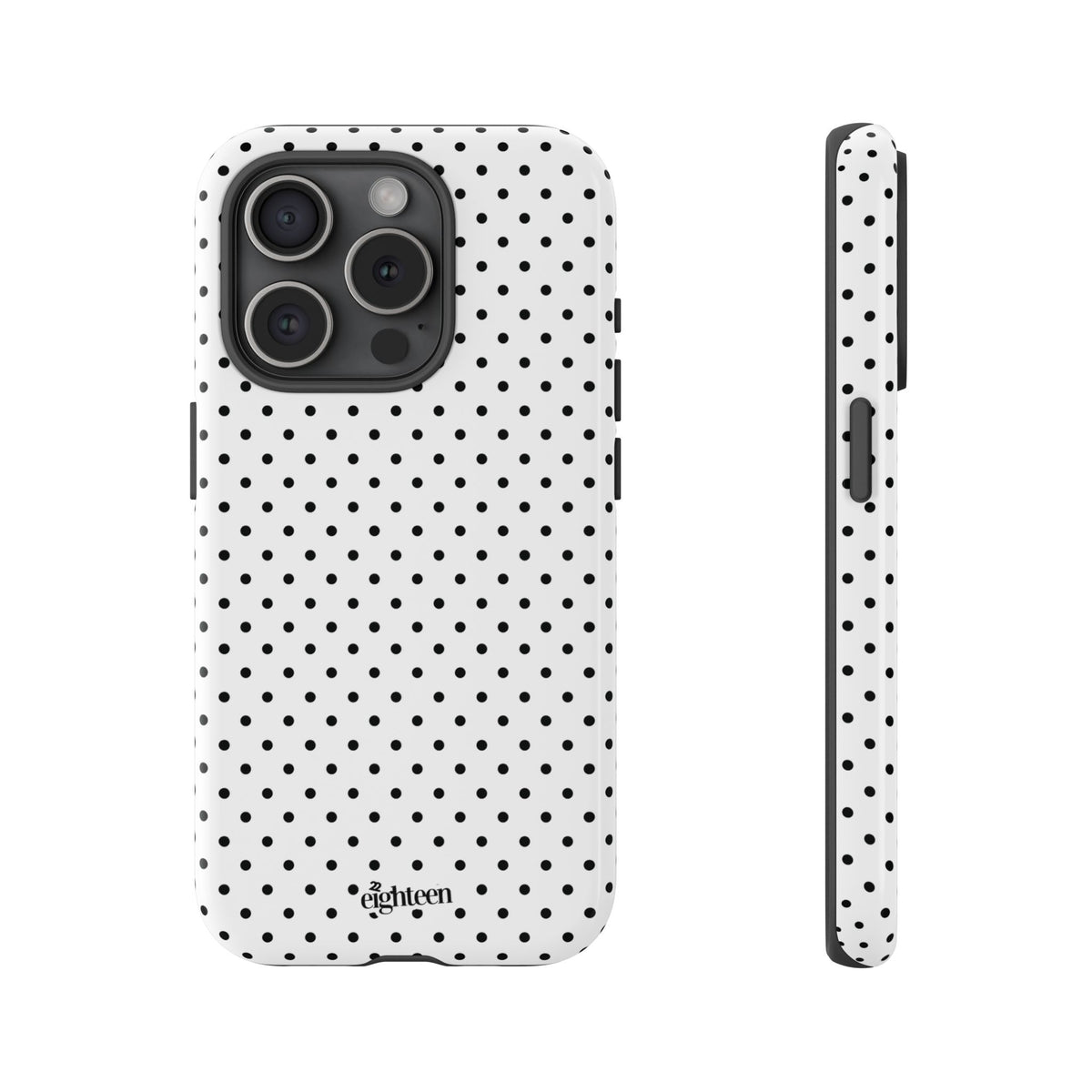 White Dotty Phone Case