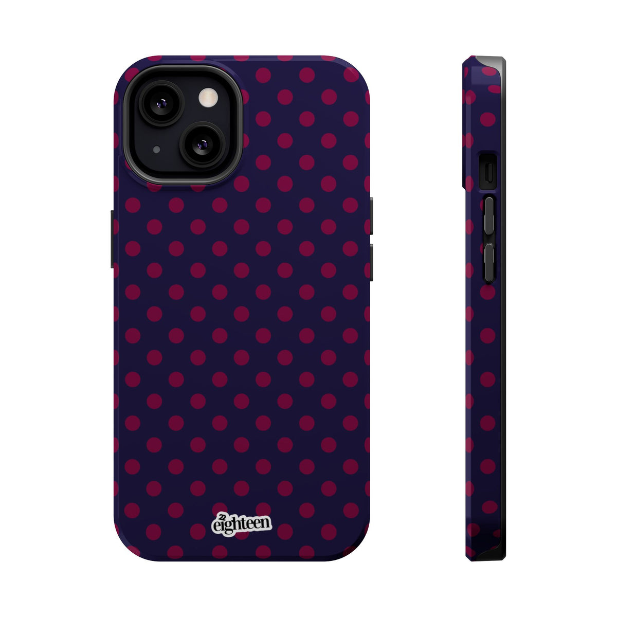 Night Blue & Burgundy Dot Theory MagSafe Tough Case