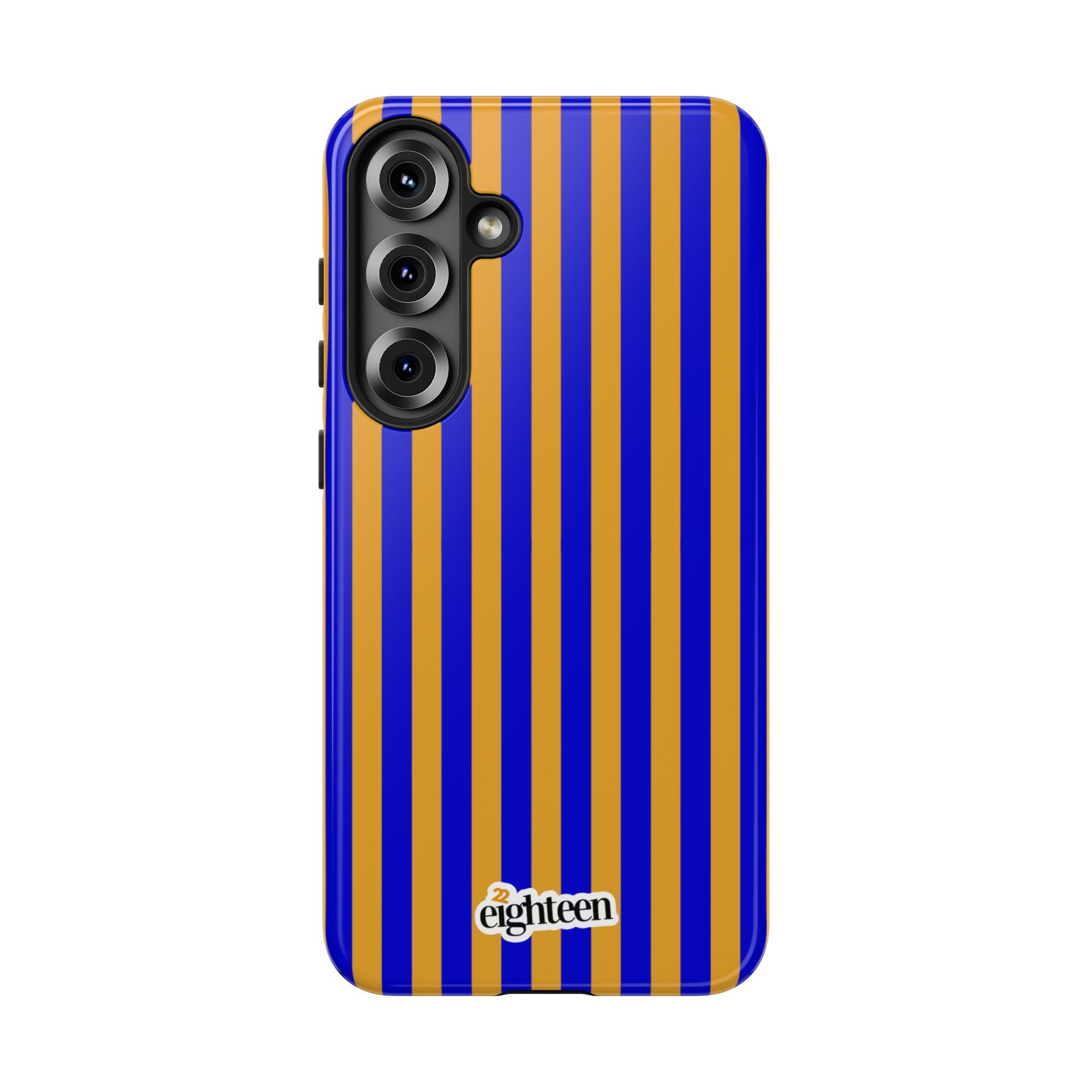 Royal Blue & Gold Baseline Tough Phone Case