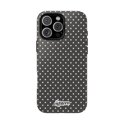 Charcoal Dotty Tough Phone Case