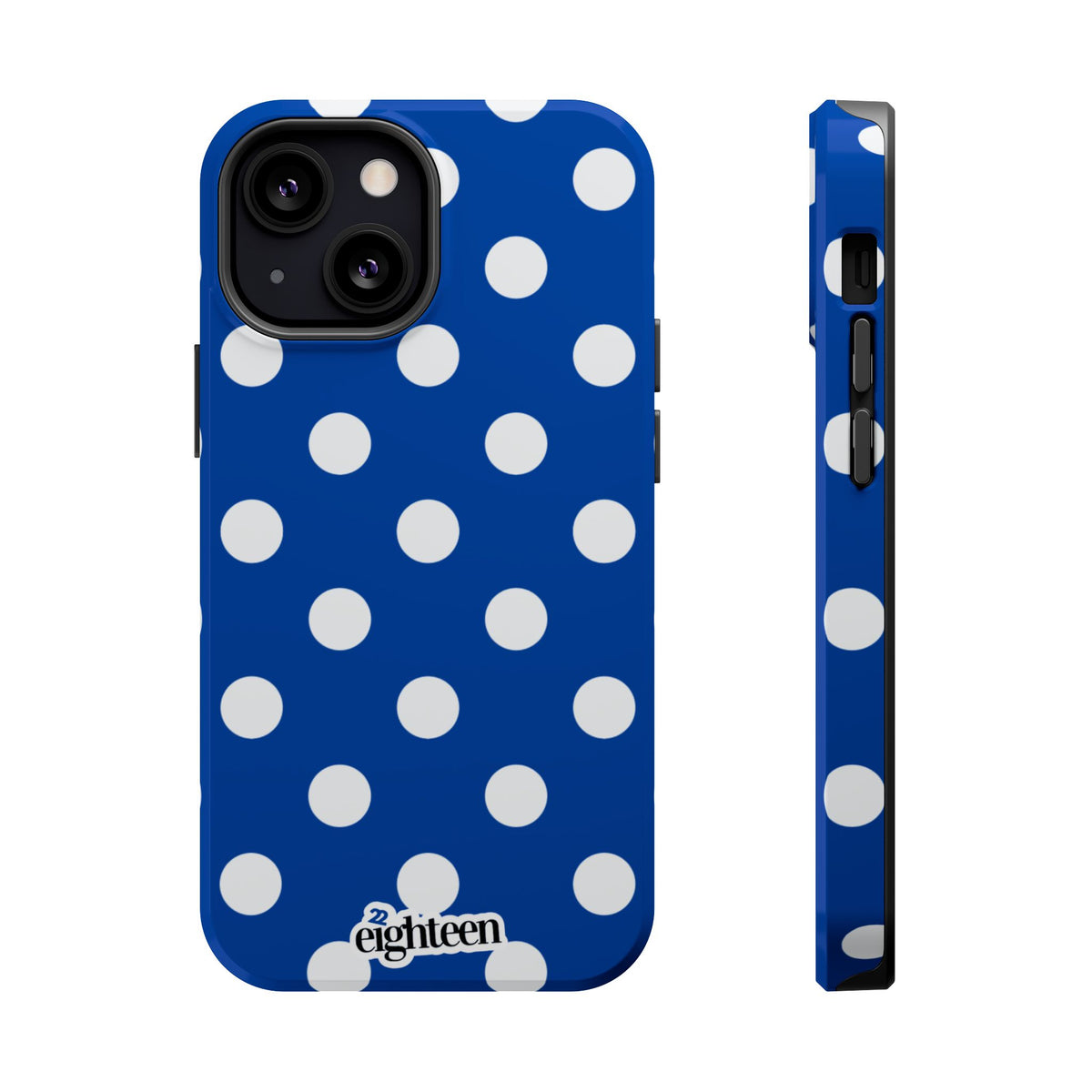 Royal Blue & White Dot Theory MagSafe Phone Case