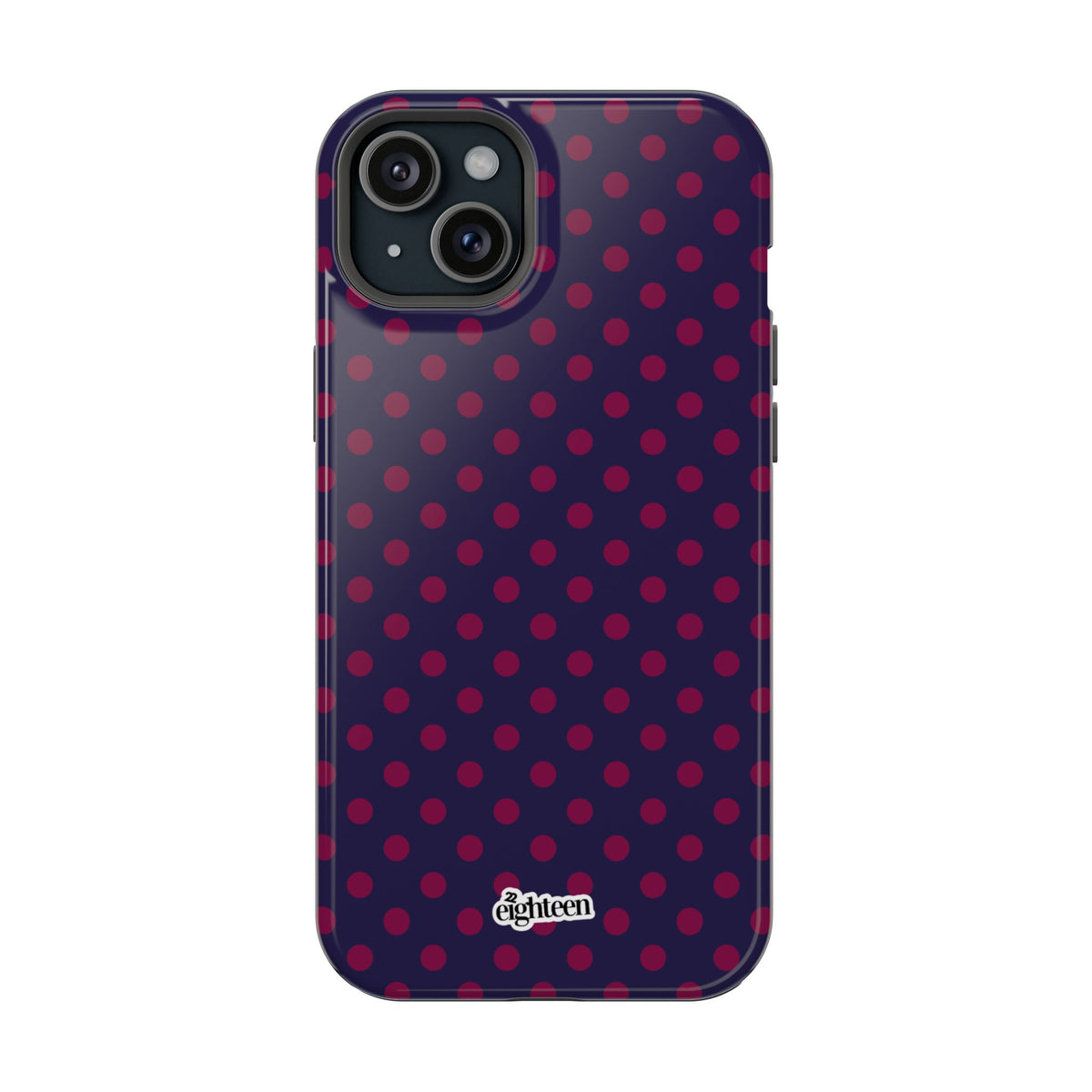 Night Blue & Burgundy Dot Theory MagSafe Tough Case