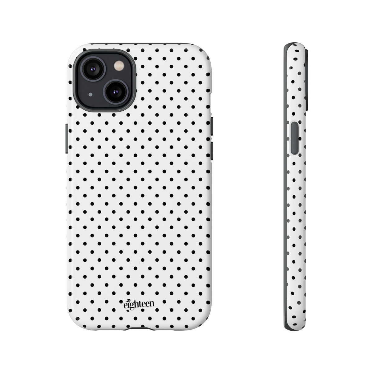 White Dotty Phone Case