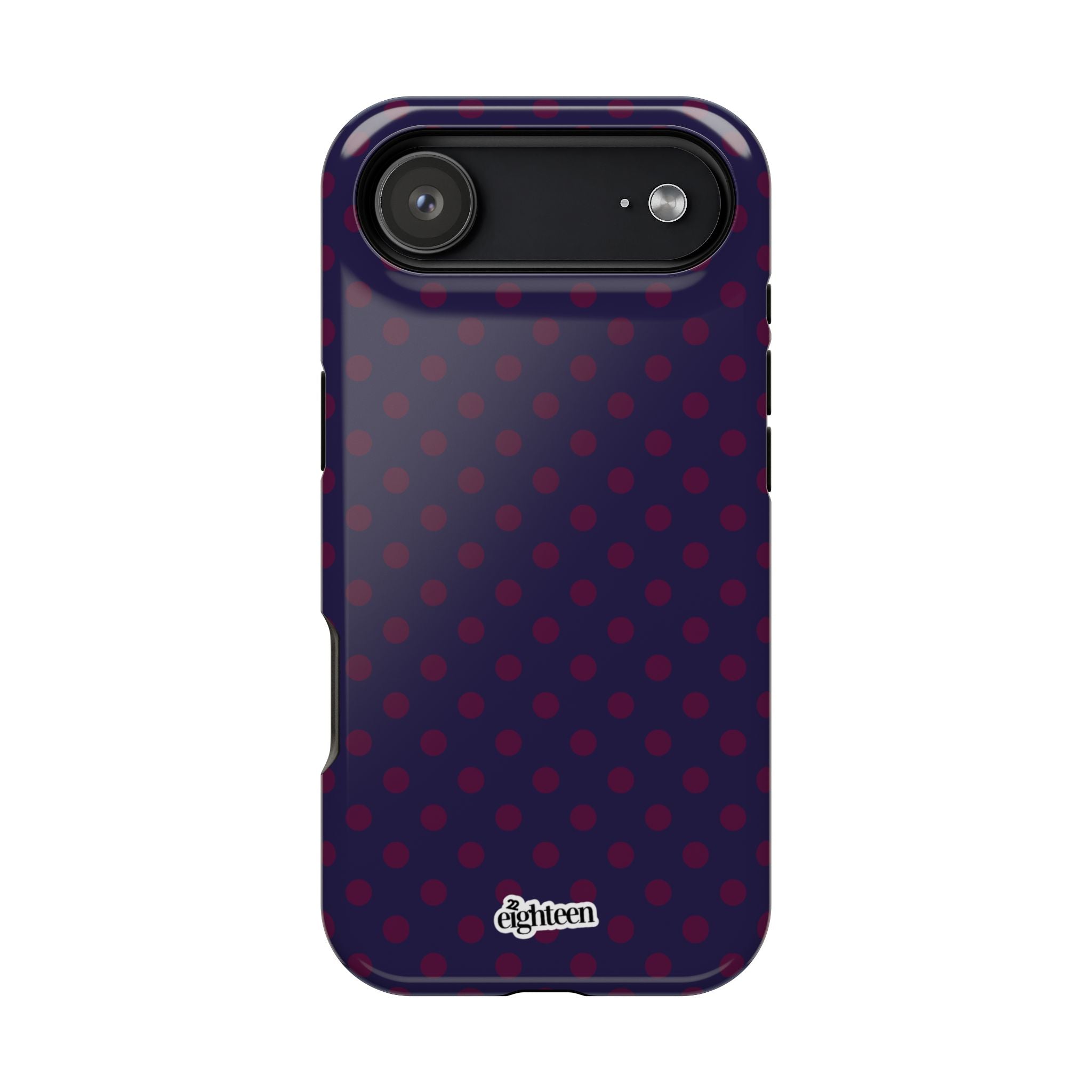 Night Blue & Burgundy Dot Theory MagSafe Phone Case