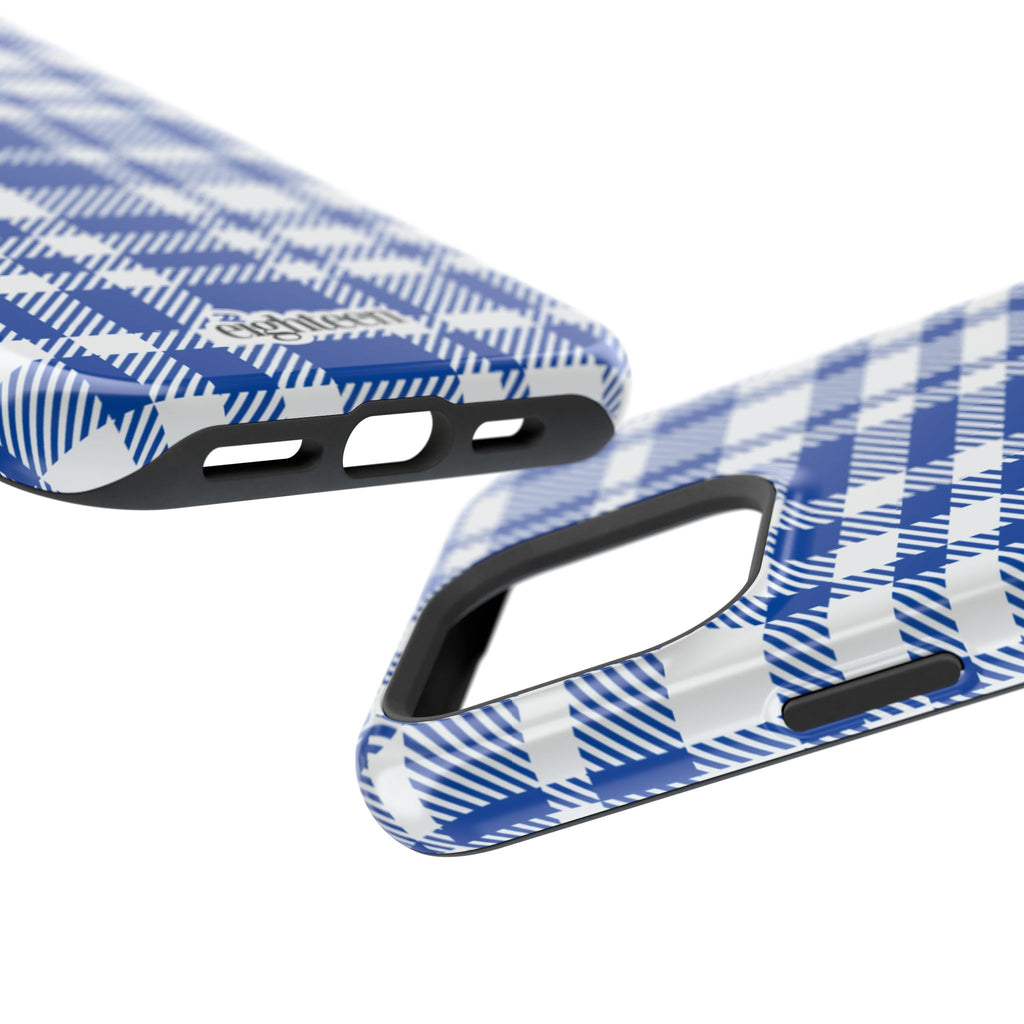 Royal Blue & White Interlude MagSafe Phone Case