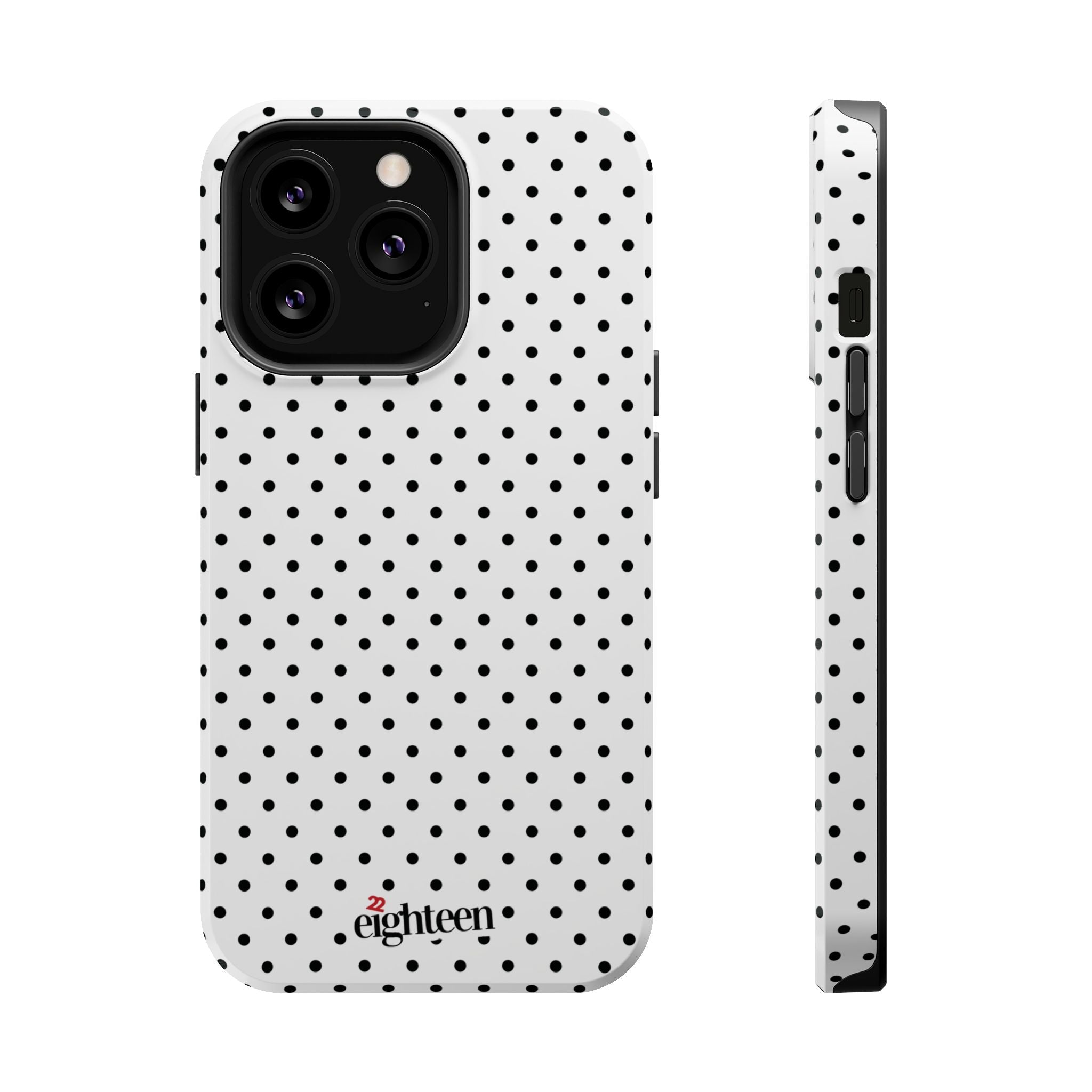 White Dotty MagSafe Phone Case