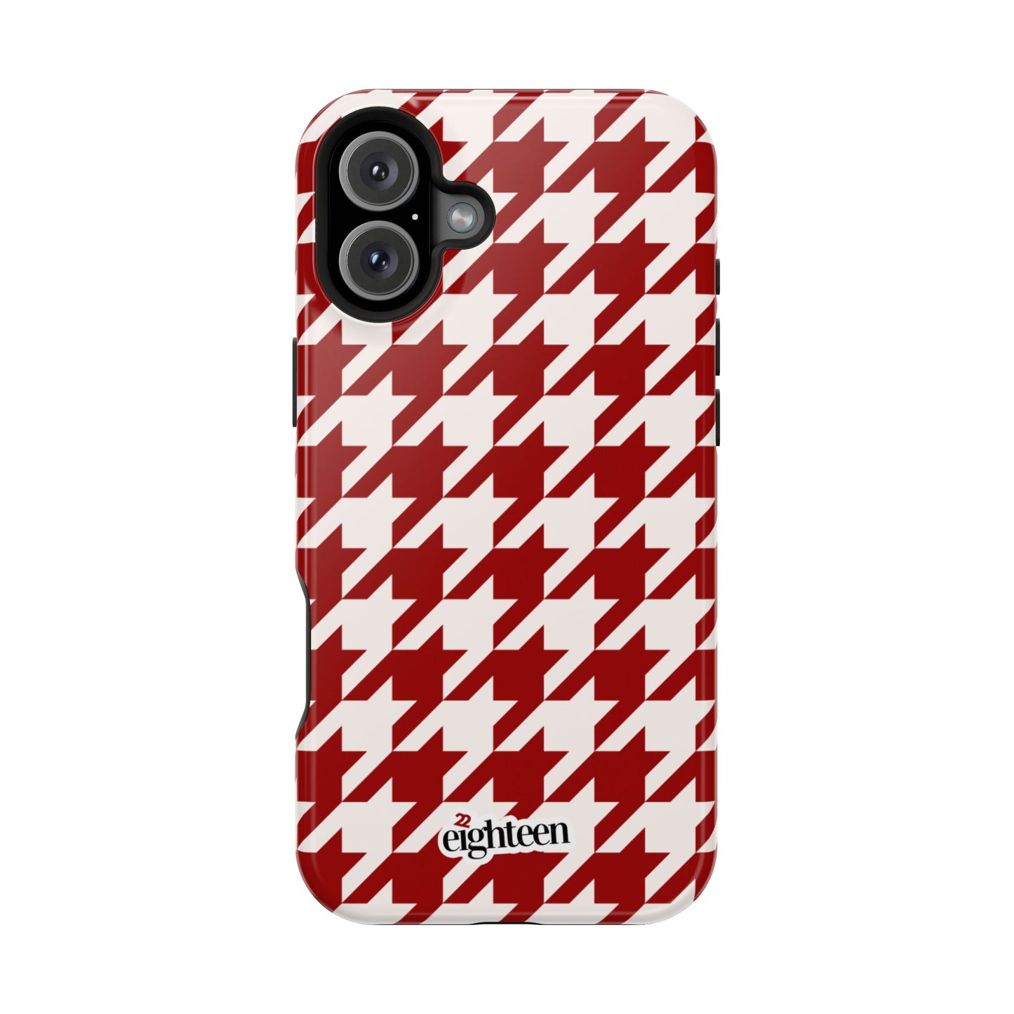 Crimson & Cream Sorority Houndstooth MagSafe Tough Case