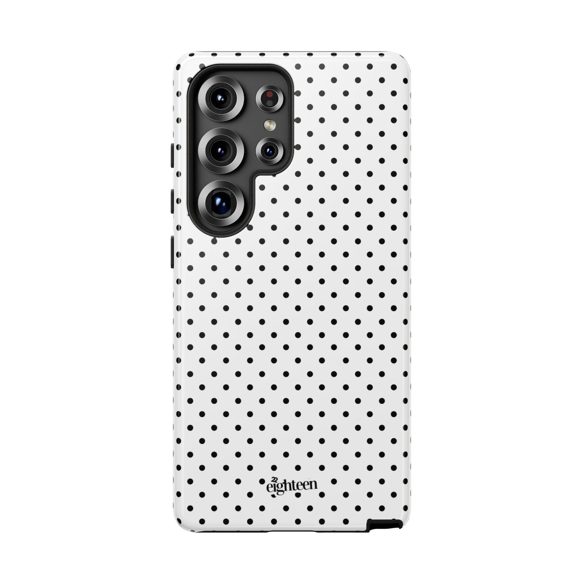 White Dotty Phone Case