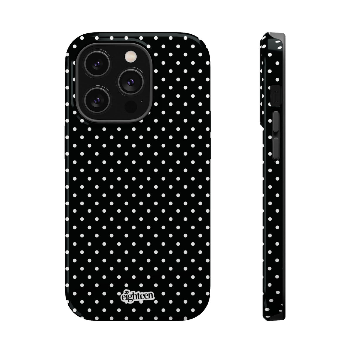 Black Dotty MagSafe Phone Case