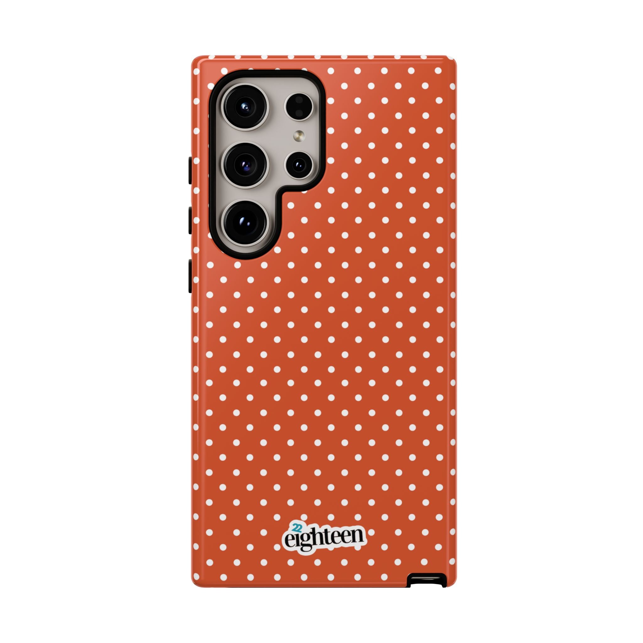 Harvest Orange Dotty Tough Phone Case