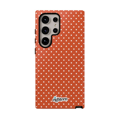 Harvest Orange Dotty Tough Phone Case