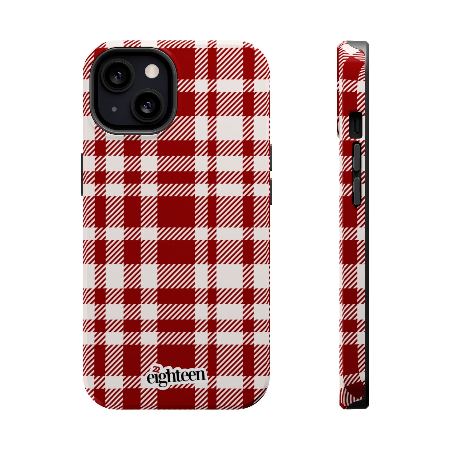 Crimson & Cream Sorority Plaid MagSafe Tough Case