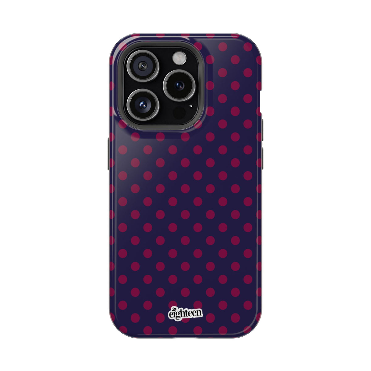 Night Blue & Burgundy Dot Theory MagSafe Tough Case