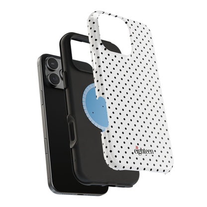 White Dotty MagSafe Tough Case