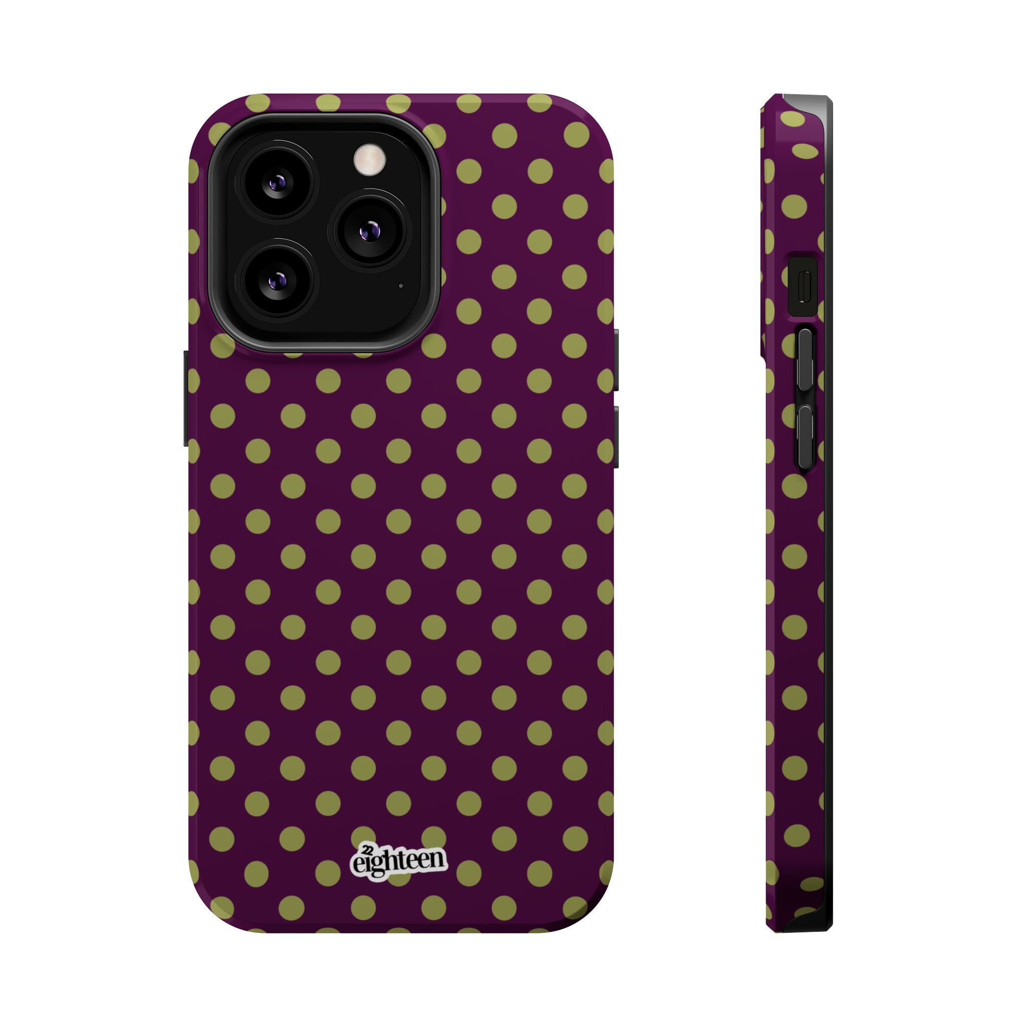 Deep Burgundy & Acacia Dot Theory MagSafe Phone Case