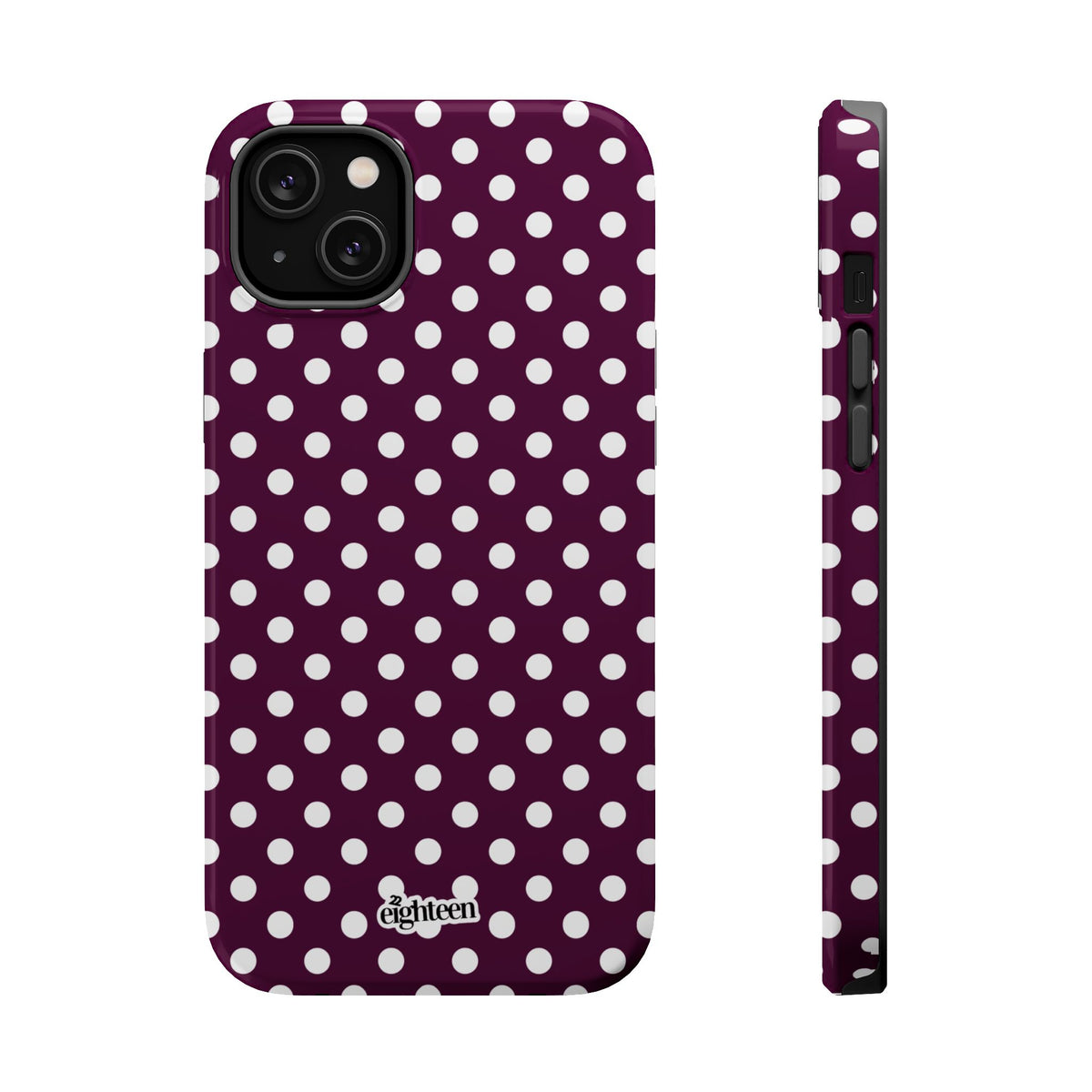 Maroon & White Dot Theory MagSafe Tough Case