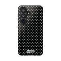 Black Dotty Tough Phone Case