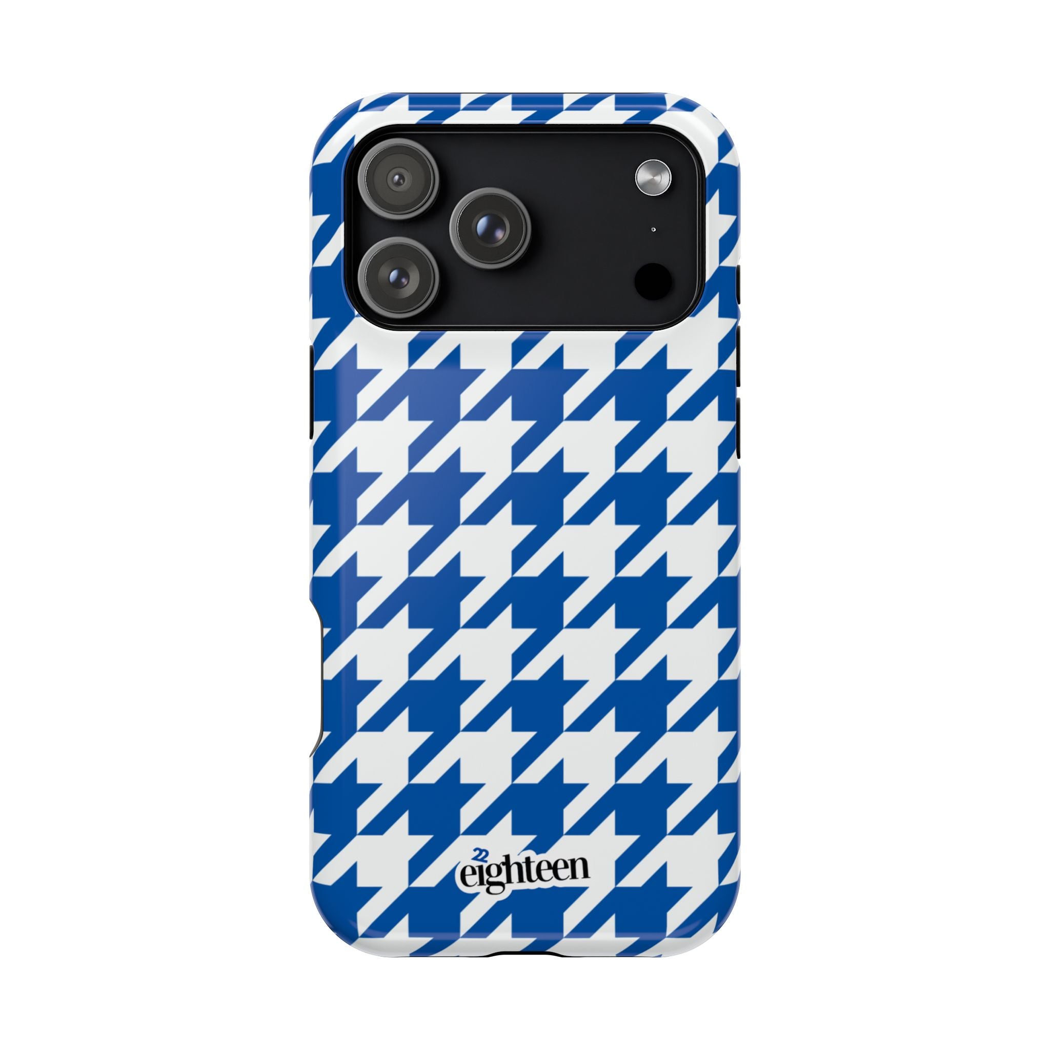 Royal Blue & White Staccato MagSafe Tough Case