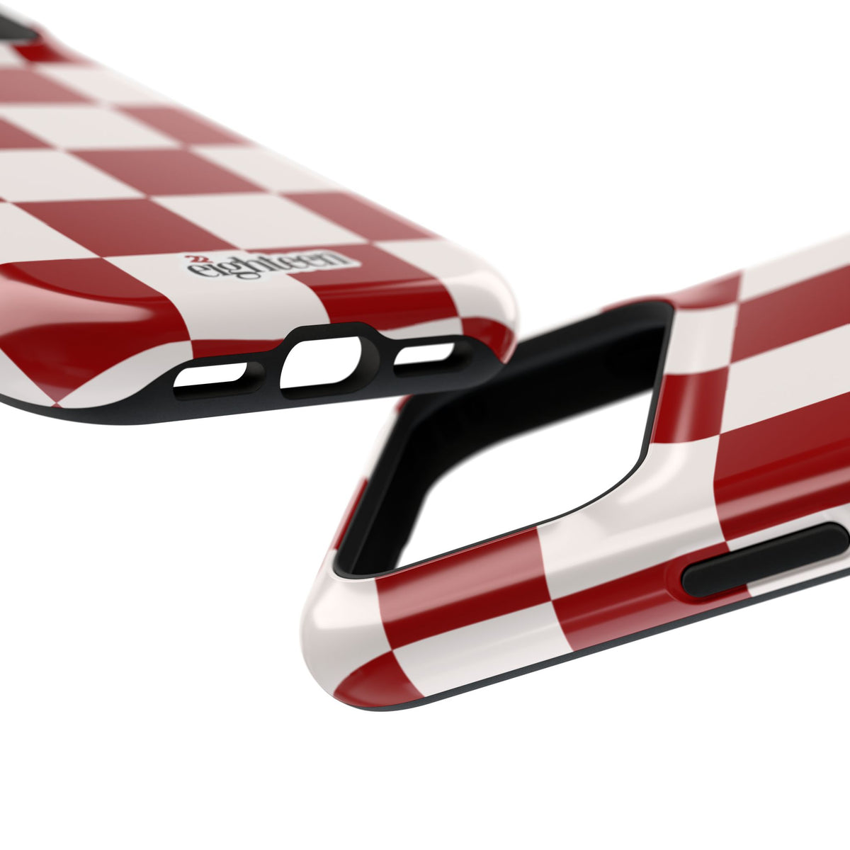Crimson & Cream Check, Please! MagSafe Phone Case
