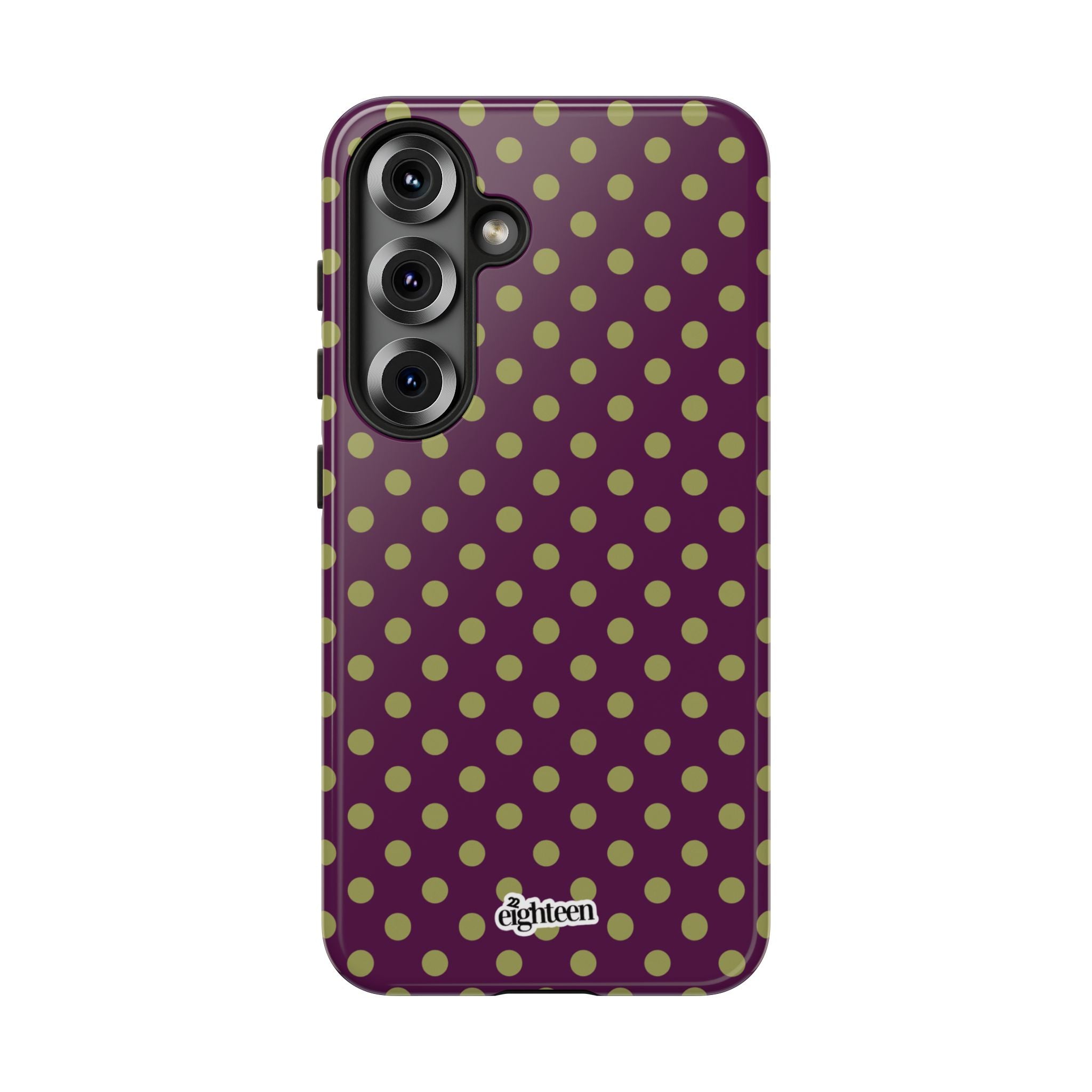 Deep Burgundy & Acacia Dot Theory Phone Case